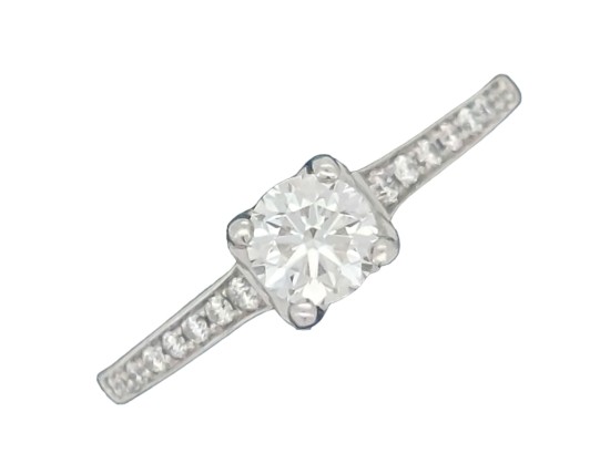 Canadian Maple Leaf Diamond Solitaire Ring Certified G Colour Vs1